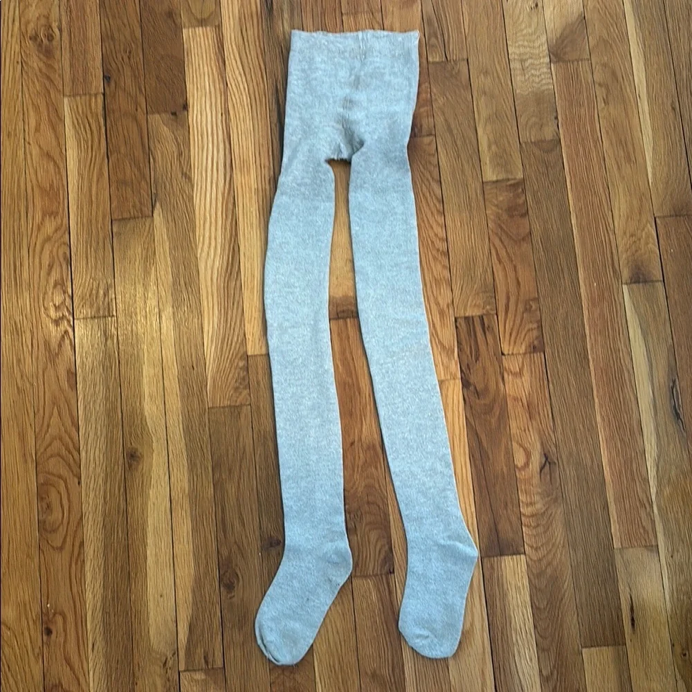 Crewcuts Light Gray Knit Tights